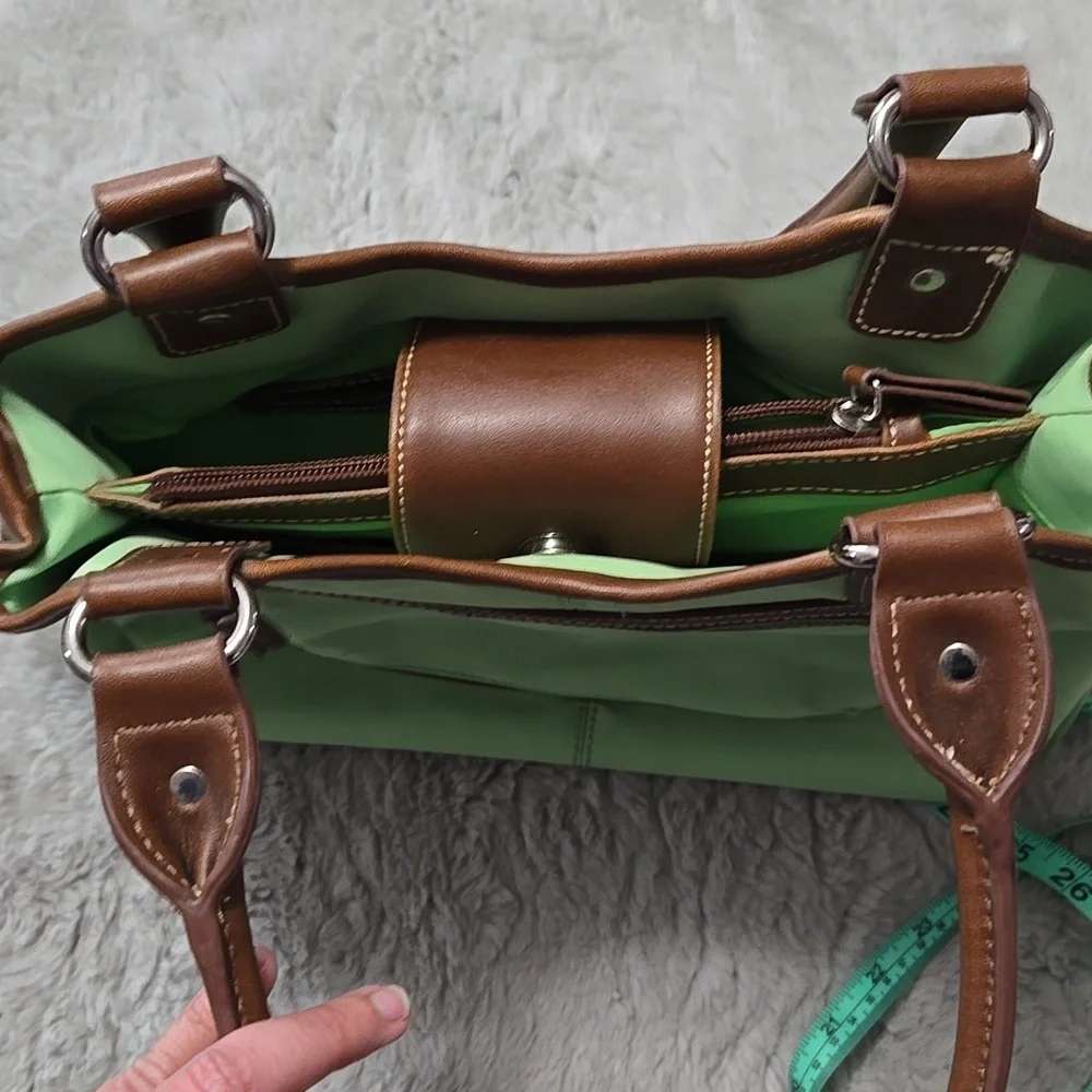CHAMPS Lime Green Nylon Shoulder Bag